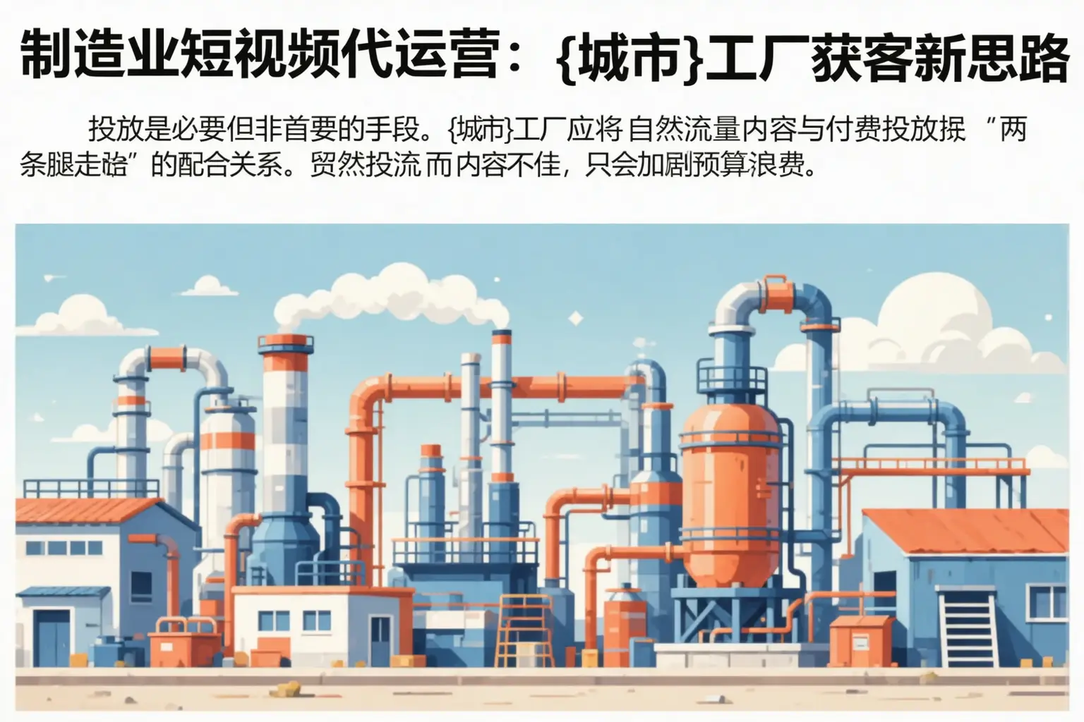 制造业短视频代运营：昌邑工厂获客新思路